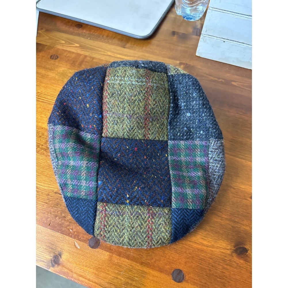 Biddy Murphy Irish Patchwork Flat Cap Wool Tweed … - image 1